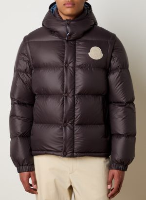 Moncler Cyclone Puffer Jacket Brown