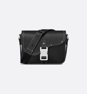 Dior Saddle Leather Bag Black
