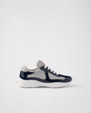 Prada American Cup Sneakers Navy Blue