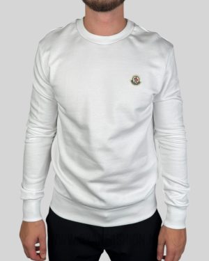 Moncler Logo Patch Sweater White