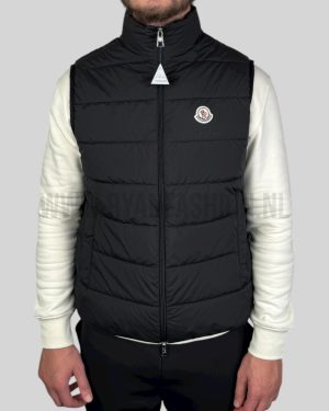 Moncler Logo Patch Bodywarmer Black