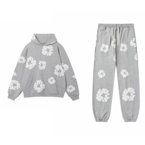 Denim Tears Cotton Wreath Grey Tracksuit