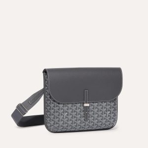 Goyard Coursier Messenger Bag Grey