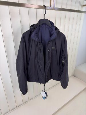 Prada Reversible Jacket Black Blue