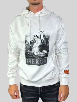 Heron Preston Halftone Hoodie White