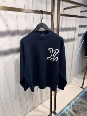 Louis Vuitton Knitted Sweater Navy Blue
