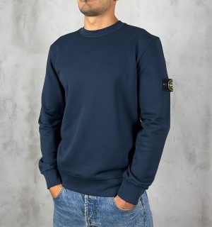 Stone Island Logo Sweater Navy Blue