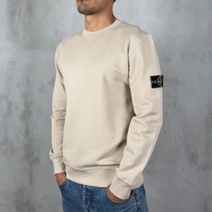 Stone Island Logo Sweater Beige