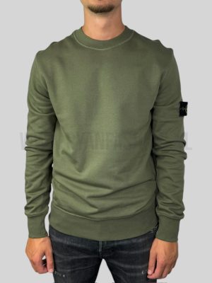 Stone Island Logo Sweater Khaki