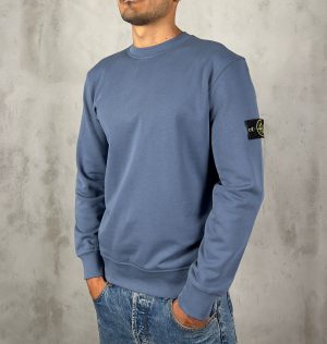 Stone Island Logo Sweater Indigo