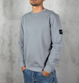 Stone Island Logo Sweater Smoke Grey