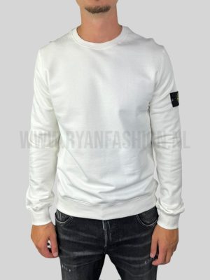 Stone Island Logo Sweater White