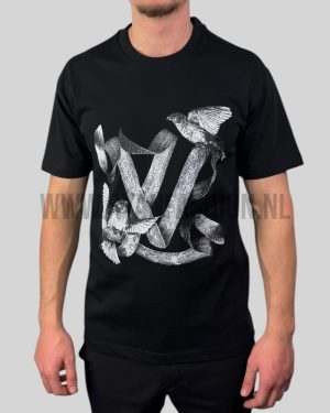 Louis Vuitton LV Birds Printed T-Shirt Black