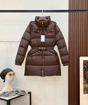 Celine Puffer Jacket Brown