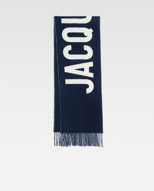 Jacquemus Wool Scarf Navy Blue