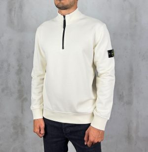 Stone Island Half Zipped Sweater Ecru
