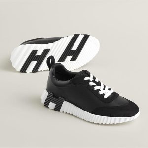 Hermes Bouncing Sneaker Black Leather