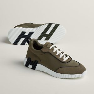 Hermes Bouncing Sneaker Khaki