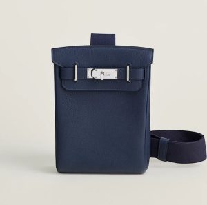 Hermes Hac A Dos Bag Navy Blue
