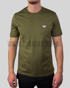 Prada Logo T-Shirt Khaki Green