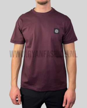 Stone Island Compass Patch T-Shirt Burgundy