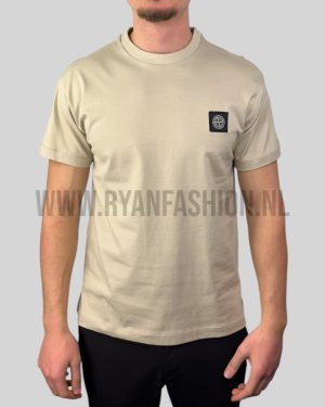 Stone Island Compass Patch T-Shirt Beige