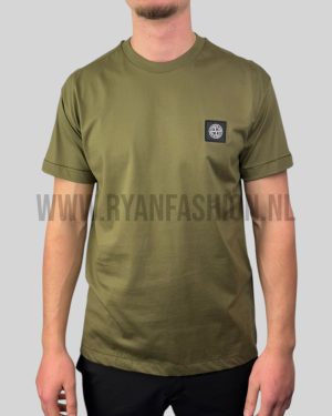 Stone Island Compass Patch T-Shirt Khaki Green