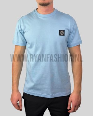 Stone Island Compass Patch T-Shirt Light Blue