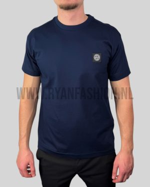 Stone Island Compass Patch T-Shirt Navy Blue