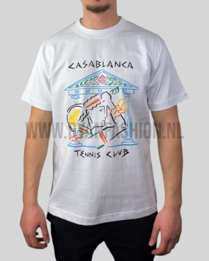 Casablanca Crayon Temple Tennis Club T-Shirt White