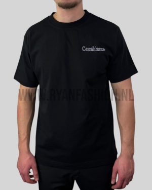 Casablanca Printed Logo T-Shirt Black