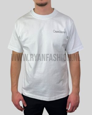 Casablanca Printed Logo T-Shirt White