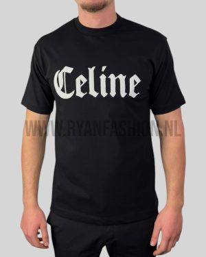 Celine Logo T-Shirt Black