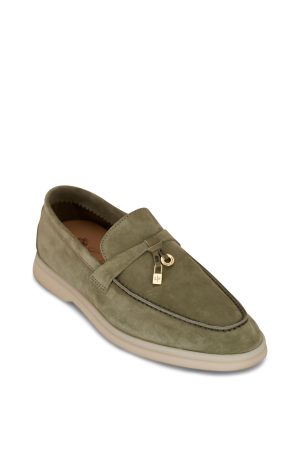 Loro Piana Charms Walk Suede Tea Room