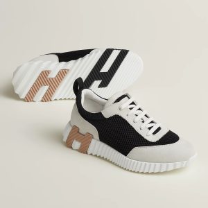 Hermes Bouncing Sneaker Black White