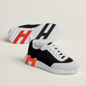 Hermes Bouncing Sneaker Black Orange