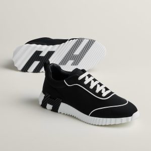 Hermes Bouncing Sneaker Black White