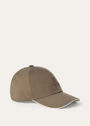 Loro Piana Logo Baseball Cap Brown