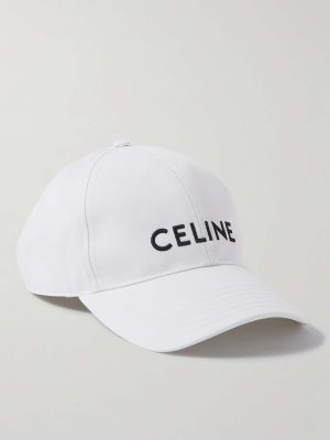 Celine Baseball Cap White