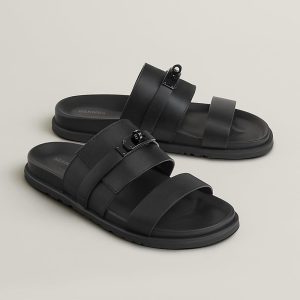 Hermes Jackson Sandal Black on Black