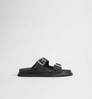 Dior Aqua Sandal Oblique Black