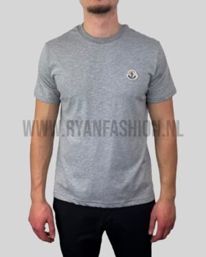 Moncler Logo T-Shirt Light Grey
