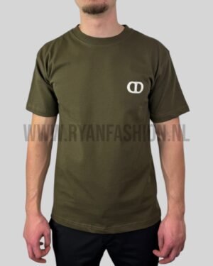 Dior CD Logo T-Shirt Khaki