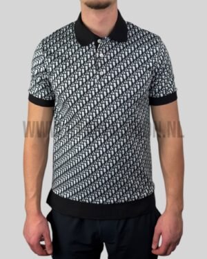 Dior Oblique Polo T-Shirt Black