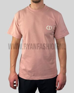 Dior CD Logo T-Shirt Pink