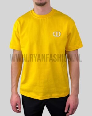 Dior CD Logo T-Shirt Yellow