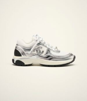 Chanel Sneakers Silver White