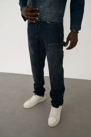 Louis Vuitton Monogram Denim Jeans Blue