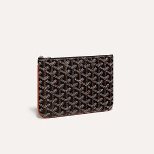 Goyard Sénat PM Pouch Bag Black Tan