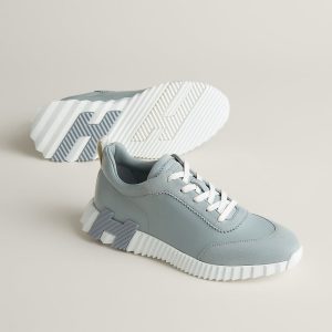 Hermes Bouncing Sneaker Light Grey Leather